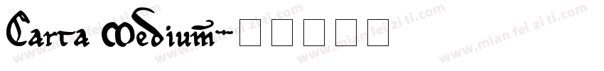 Carta Medium字体转换